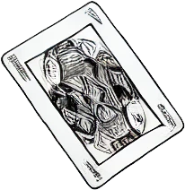 Falling playing card - dynamic design element in web development showcase